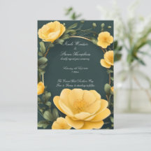 Convite para casamentos no Bloom ButterCup