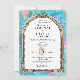 convite para casamentos vintage romântico