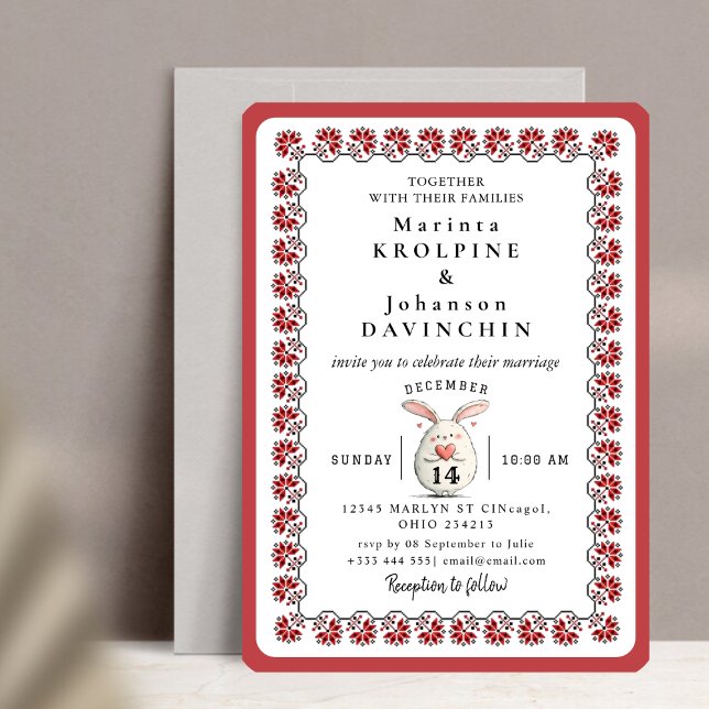 convite para casamentos vintage romântico (Criador carregado)