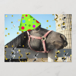Convite para Cavalo de Festa de aniversário
