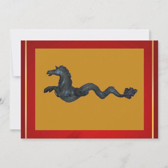 Convite para Cavalos de Vidro Murano Venetiano (Frente)