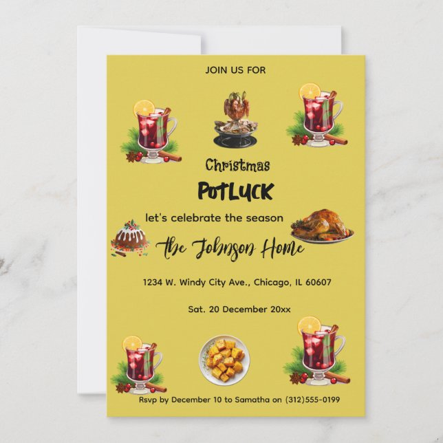 Convite para Ceia de Natal (Frente)