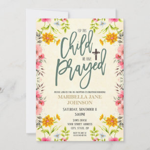 Convite para celebração de adoção