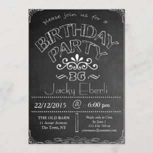 Convite para Celebração de Aniversário do Quadr