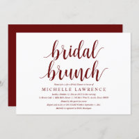 Convite para celebração de Brunch de Chá de panela