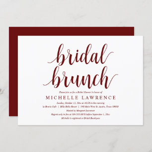 Convite para celebração de Brunch de Chá de panela