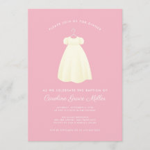 Convite para celebração de Janto Batismo Simples