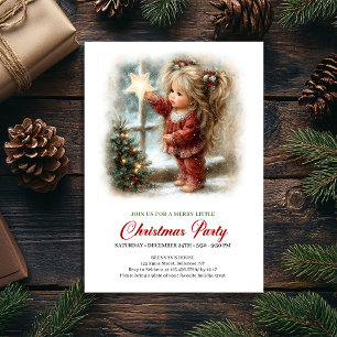 Convite para Celebração de Natal Cena Rústica de F