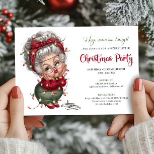Convite para Celebração de Natal da Vovó Cômica