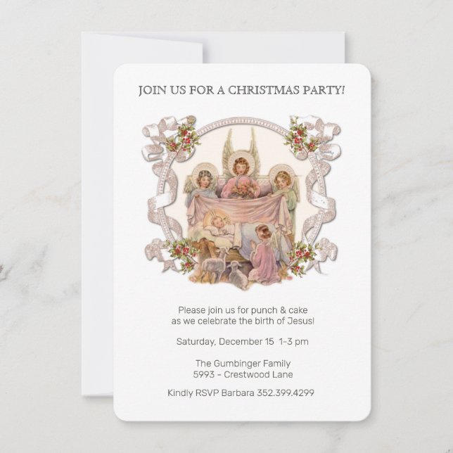 Convite para Celebração de Natal para Jesus (Frente)