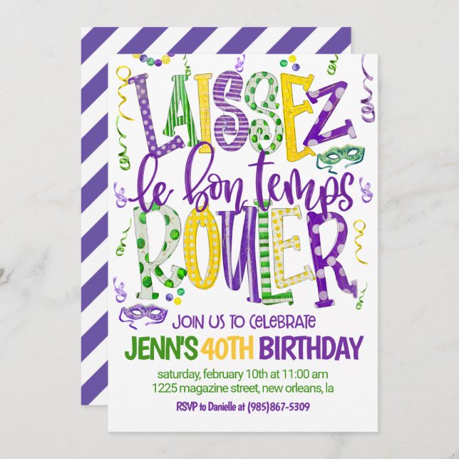 Convite para Celebração do Carnaval (Frente/Verso)