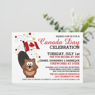 Convite para celebração do dia do Canadá
