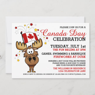 Convite para celebração do dia do Canadá