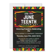 Convite para Celebração do Juneteenth em Homenagem