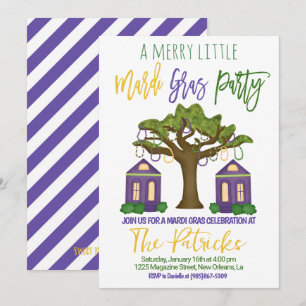 Convite para Celebração do Mardi Gras