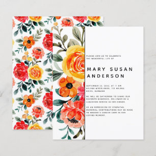 Convite para Celebração Floral da Vida ORÇAMENTO