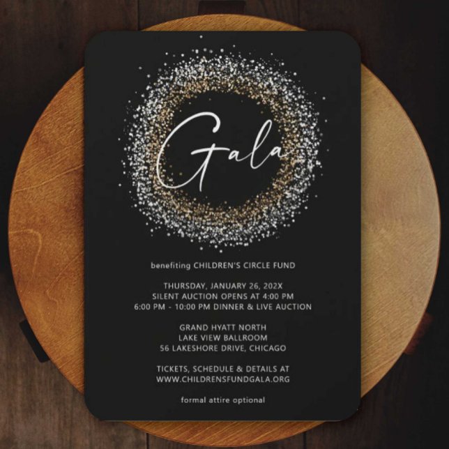 Convite para celebração Gala (Criador carregado)