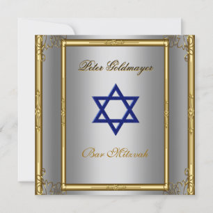 Convite para cerimônia de Bar Mitzvah