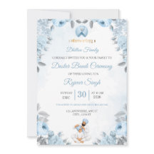 Convite para Cerimônia de Dastar Bandi com Floral