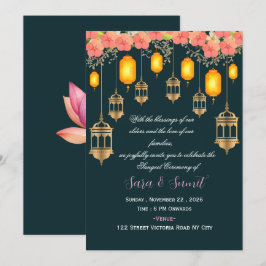 Convite para Cerimônia de Sangeet de Casamento Ind