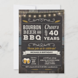 Convite para Cerveja de Bourbon e aniversário de 4