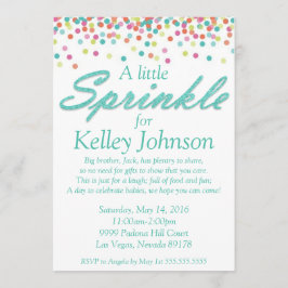 Convite para Chá Blue Baby Sprinkle
