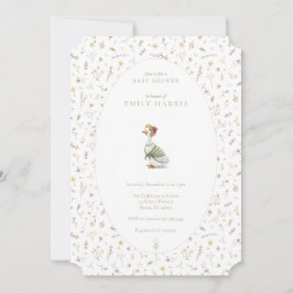 Convite para chá - cor-de-rosa- storybook