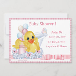 Convite para Chá CuddleCreek® BathTimeDuck