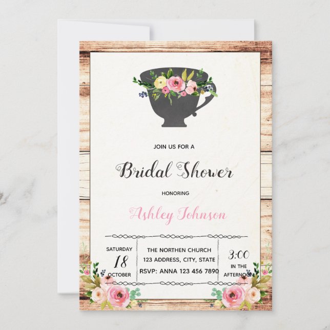 Convite para chá da tarde (Frente)