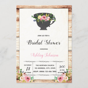 convite para chá da tarde