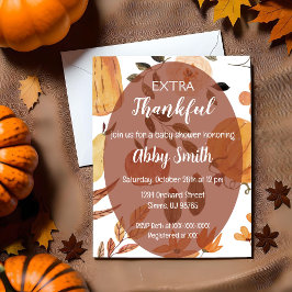 Convite para Chá de Ação de Graças Extra