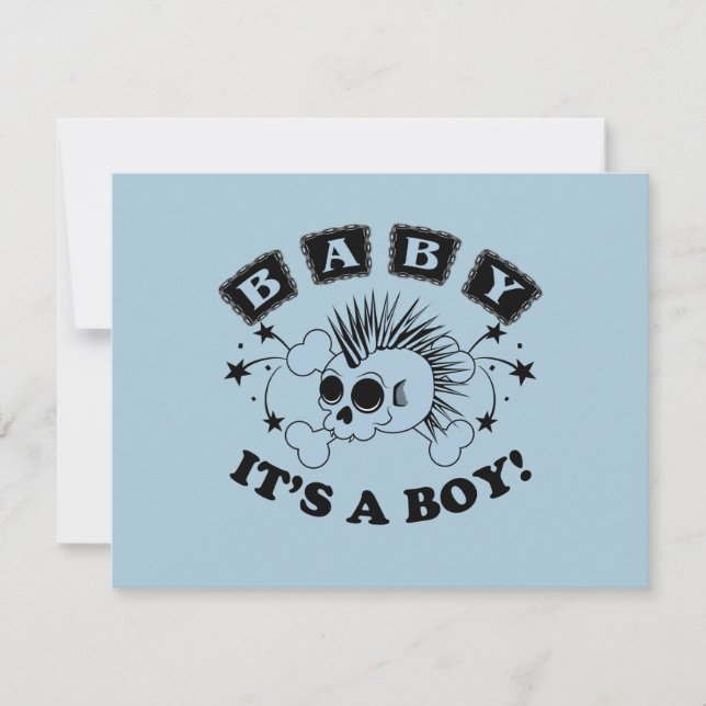 Convite para Chá de Baby Boy (Frente)