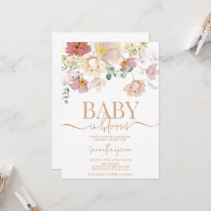 Convite para Chá de Bebê Baby in bloom