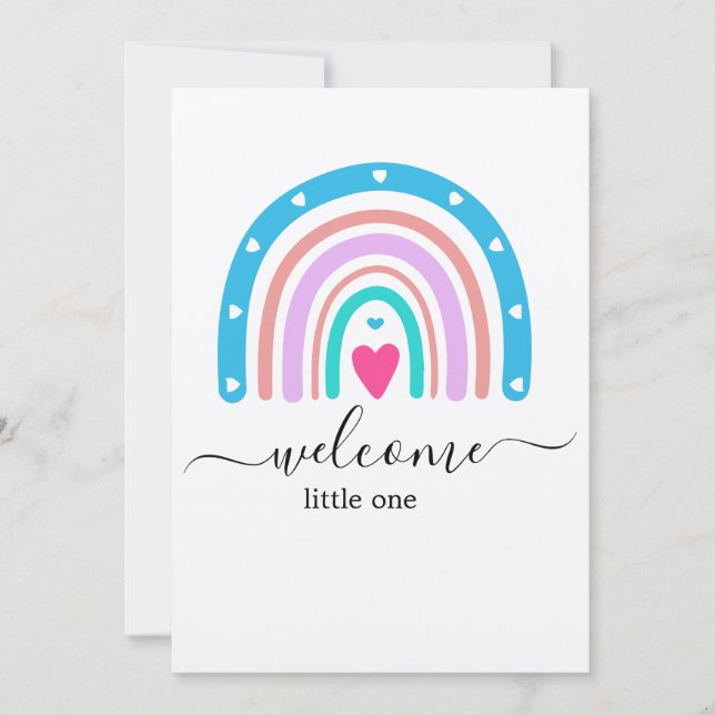 Convite para Chá de Bebê - Cartão Personalizado pa (Frente)