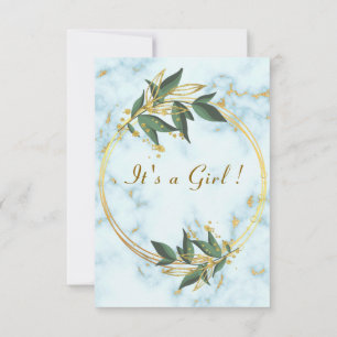 Convite para Chá de Bebê com Código QR Dourado do 