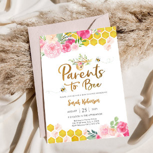 Convite para Chá de Bebê da Abelha