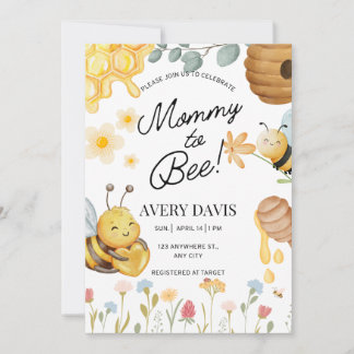 Convite para Chá de Bebê da Mamãe Abelhinha