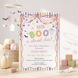 Convite para Chá de Bebê da Menina Little Boo