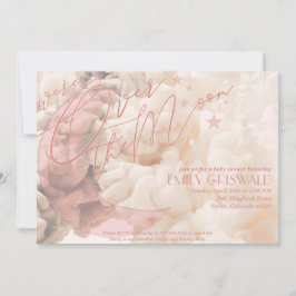 Convite para Chá de Bebê da Menina Lua Acima