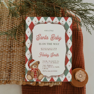 Convite para Chá de Bebê de Natal