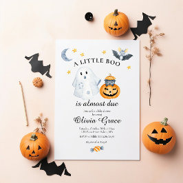 Convite para Chá de Bebê do Fantasminha de Hallowe