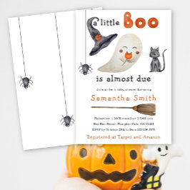 Convite para Chá de Bebê do Fantasminha de Hallowe