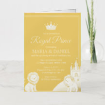 Convite para Chá de Bebê do Príncipe Real