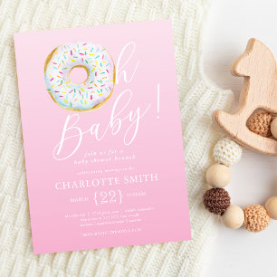 Convite para Chá de Bebê Donut