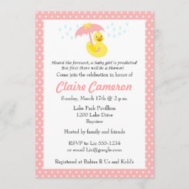 Convite para Chá de Bebê Ducky - personalizar