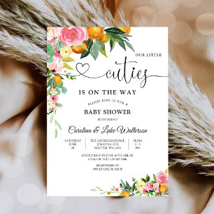 Convite para Chá de Bebê Floral Cuties