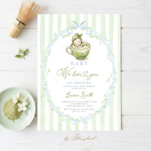 Convite para Chá de Bebê Matcha