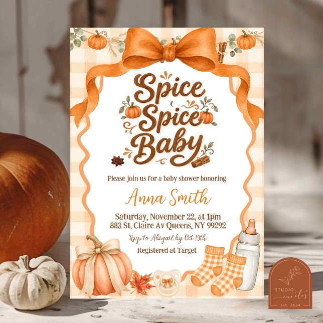 convite para chá de bebê Spice Spice Baby (Criador carregado)