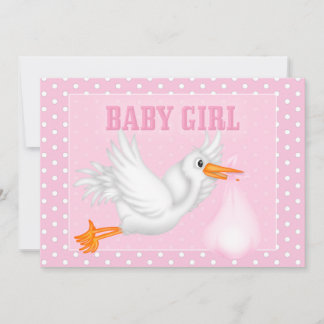 Convite para Chá de Bebê Stork