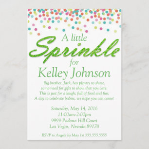 Convite para Chá de borboleta verde